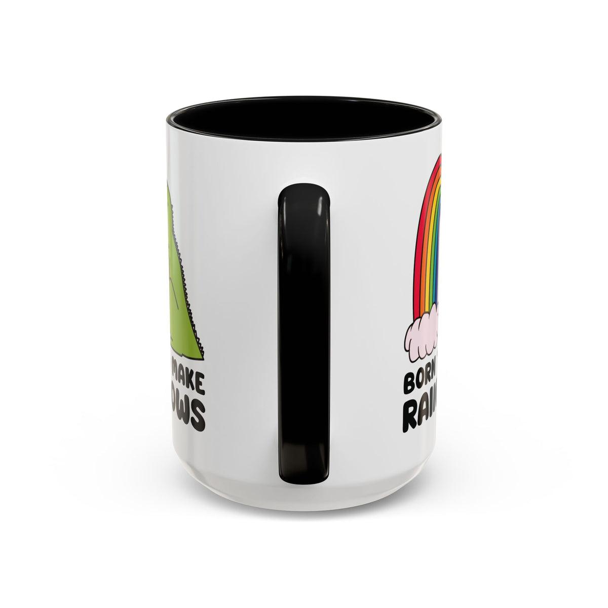 Born to Make Rainbows Dinosaur Ceramic Coffee Mug