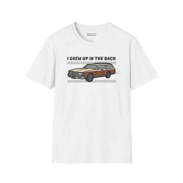 I Grew Up in the Back Wagon Softstyle T-Shirt