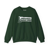 Green sweatshirt with 