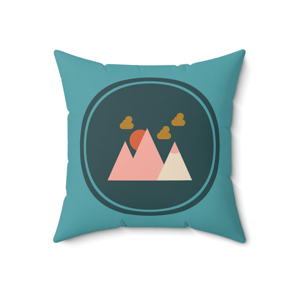 Minimalist Forest in a Northwest Style Modern Square Accent Pillow