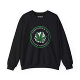 Black sweatshirt with marijuana leaf and 