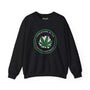 Black sweatshirt with marijuana leaf and "Homegrown in the Pacific Northwest" design, celebrating PNW's laid-back lifestyle.