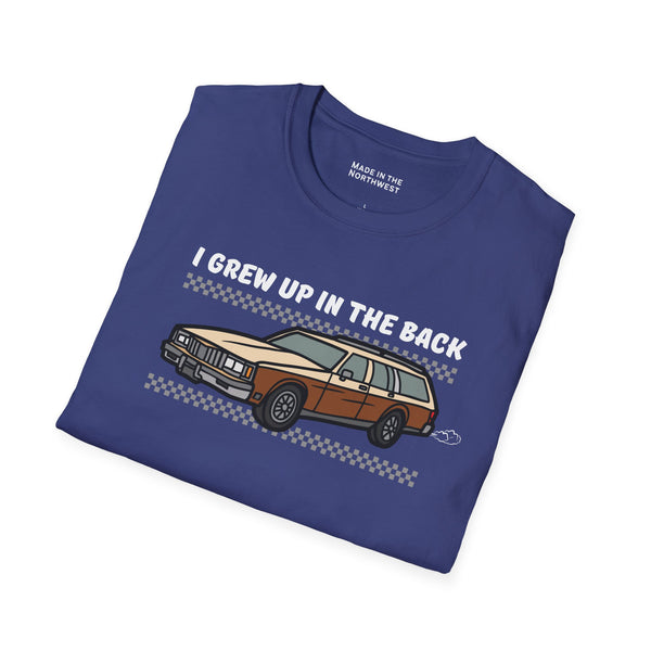 I Grew Up in the Back Wagon Softstyle T-Shirt