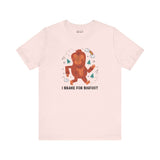 I Brake for Bigfoot Soft Tee Show your playful side and love for local folklore with our 