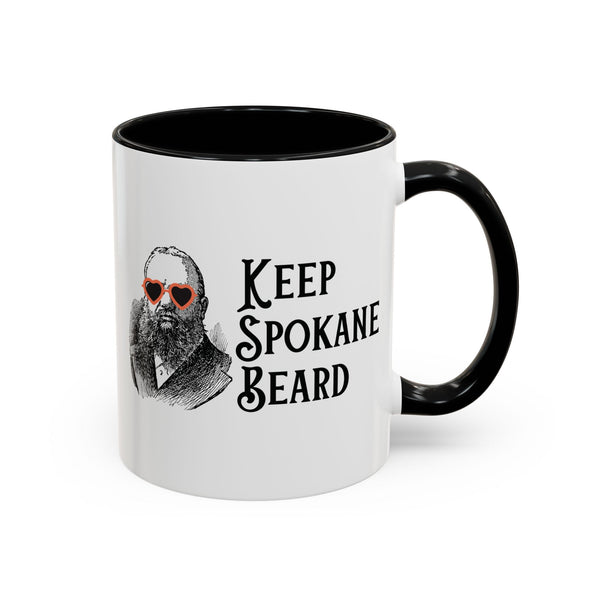 Keep Spokane Beard Ceramic Coffee Mug