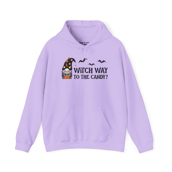 Witch Way to the Candy Gnome Halloween Heavy Blend Classic Hoodie