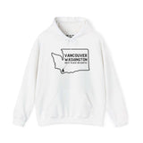 Vancouver Washington hoodie with state graphic and 