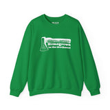 Green sweatshirt featuring 