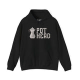 Black hoodie with Moka pot graphic and 