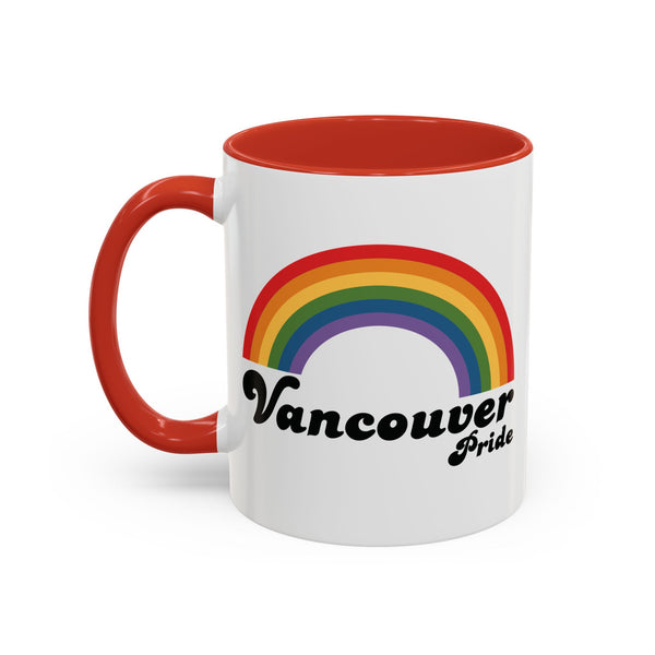 Retro Rainbow Vancouver Pride Ceramic Coffee Mug