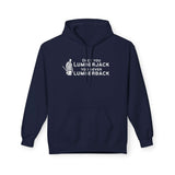 Once You Lumberjack Hoodie featuring a humorous lumberjack graphic and pun, perfect for cold weather adventures.