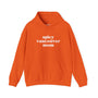 Spicy Vancouver Mom hoodie in bold orange color featuring white text, perfect for cozy, stylish moms.