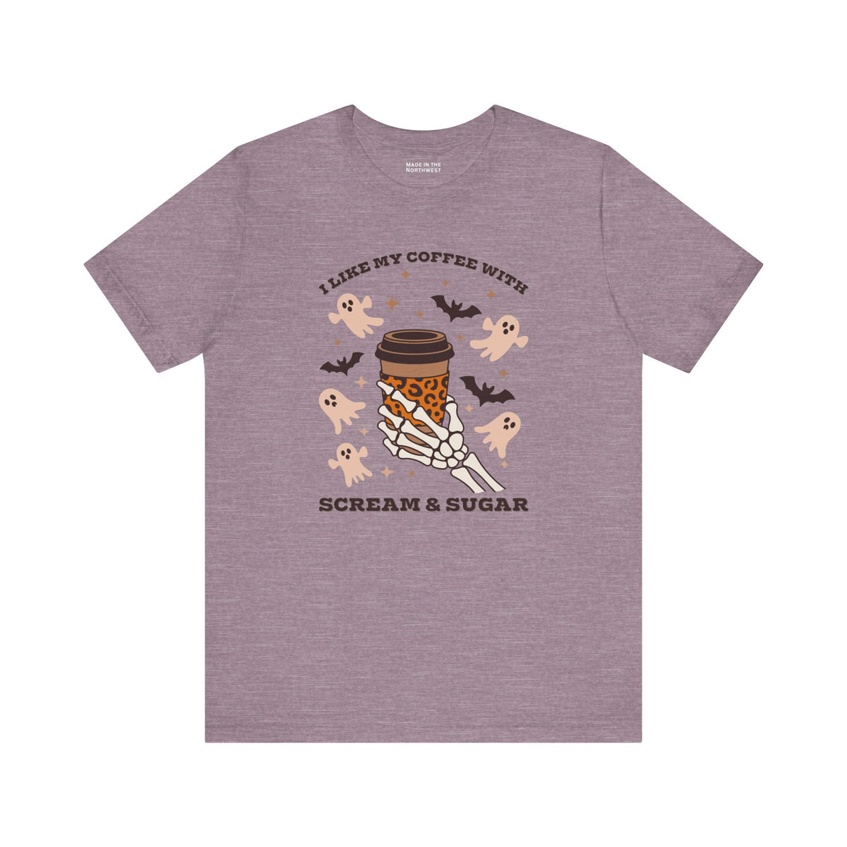 I Like My Coffee with Scream and Sugar Halloween Premium Soft Tee