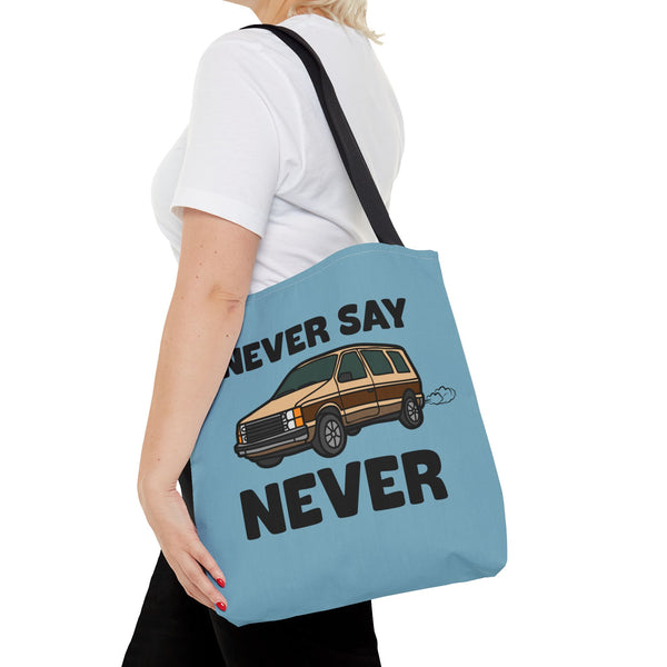 Never Say Never Vintage Van Durable Everyday Tote