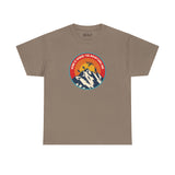 Home is Where the Mountains Are Athletic Tee featuring a colorful mountain design, perfect for outdoor enthusiasts.