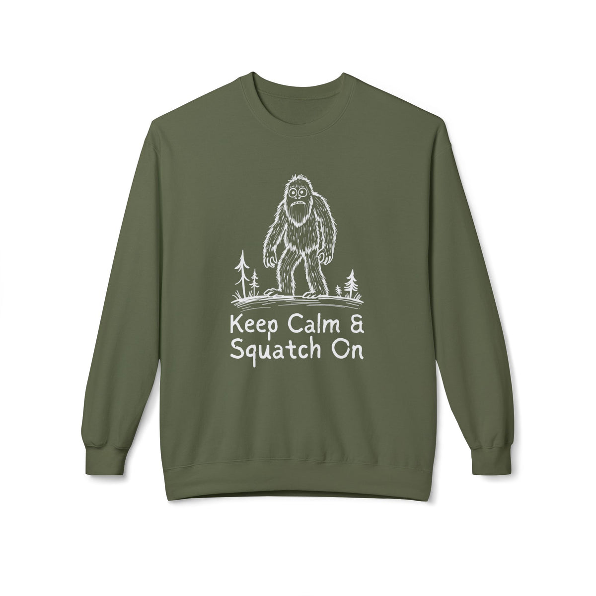 Keep Calm & Squatch On Softstyle Midweight Sweatshirt