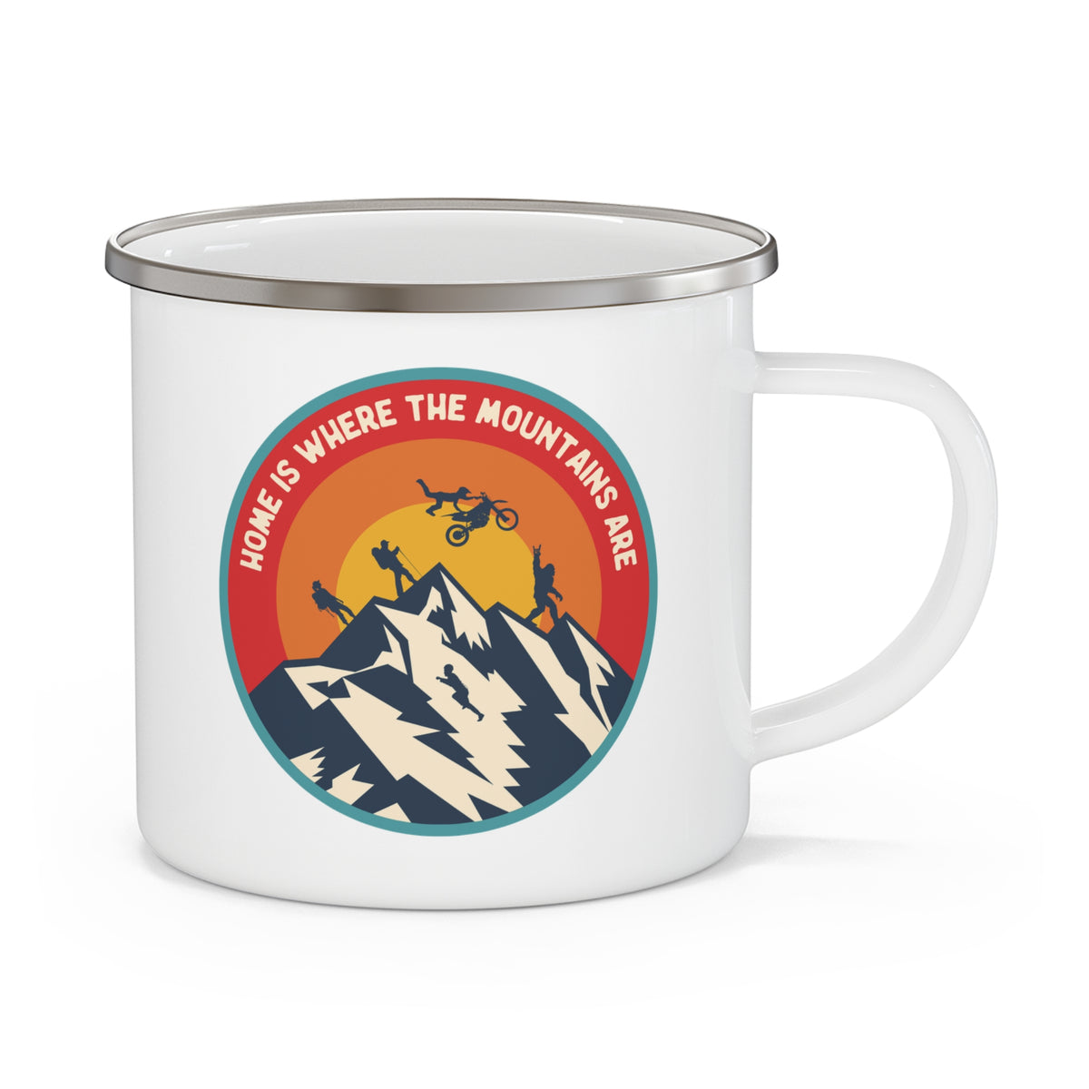 Home is Where the Mountains Are Camping Mug