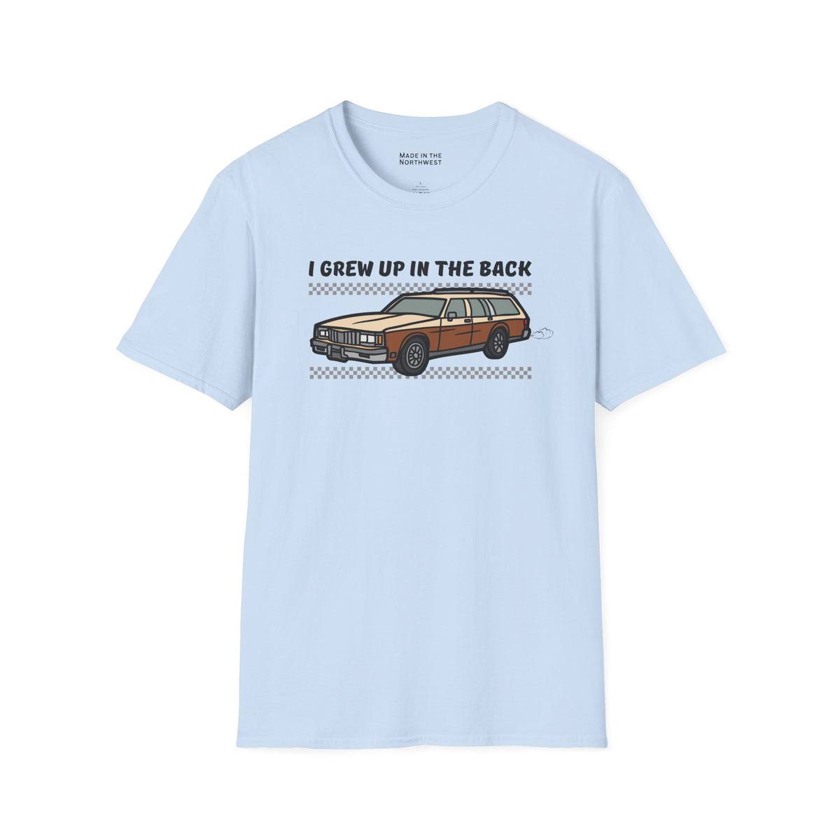 I Grew Up in the Back Wagon Softstyle T-Shirt