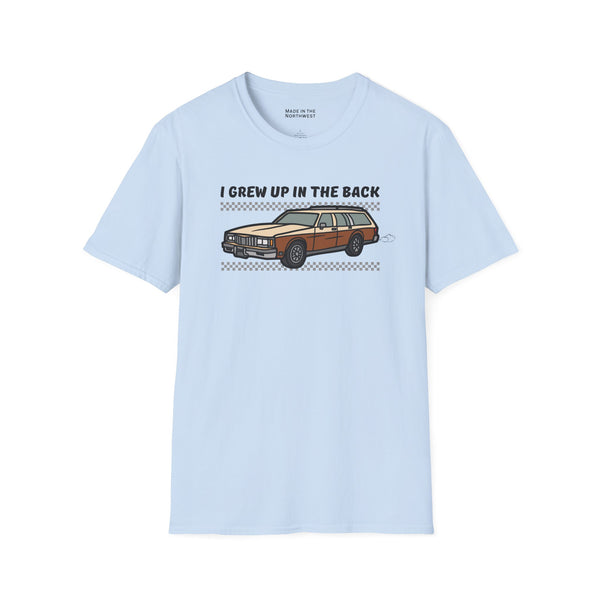 I Grew Up in the Back Wagon Softstyle T-Shirt
