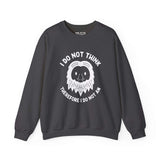 Black sweatshirt with Bigfoot illustration and text 