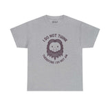 Grey tee with Bigfoot illustration and 