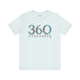 Floral area code 360 Vancouver soft tee showcasing Pacific Northwest pride and elegance.