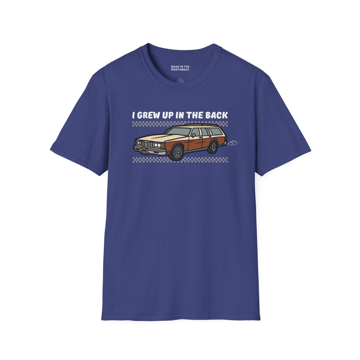 I Grew Up in the Back Wagon Softstyle T-Shirt