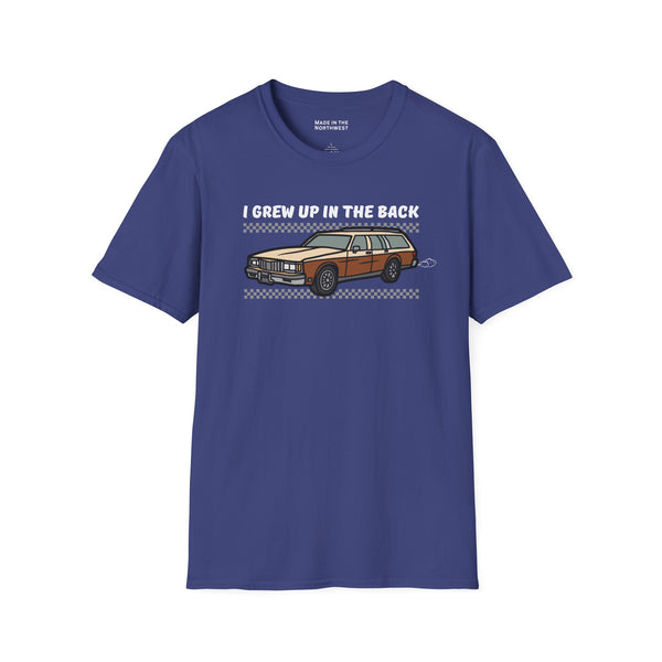 I Grew Up in the Back Wagon Softstyle T-Shirt