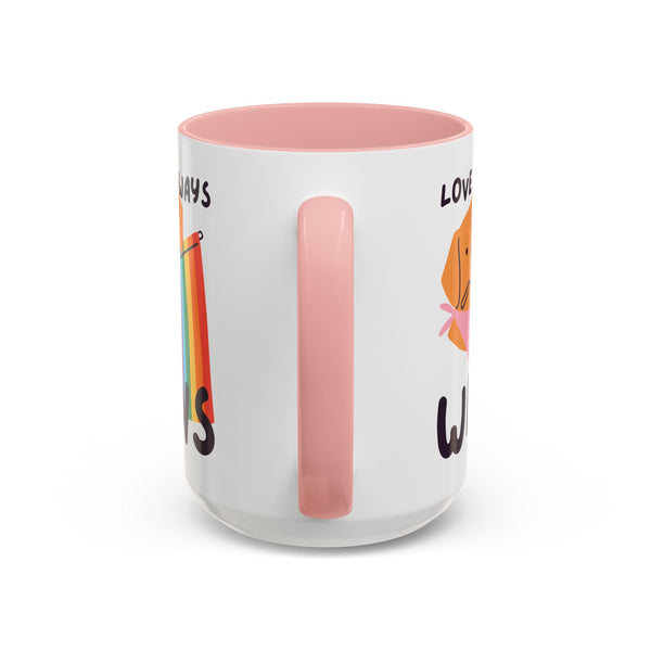 Love Always Wins LGBTQ+ Ceramic Coffee Mug