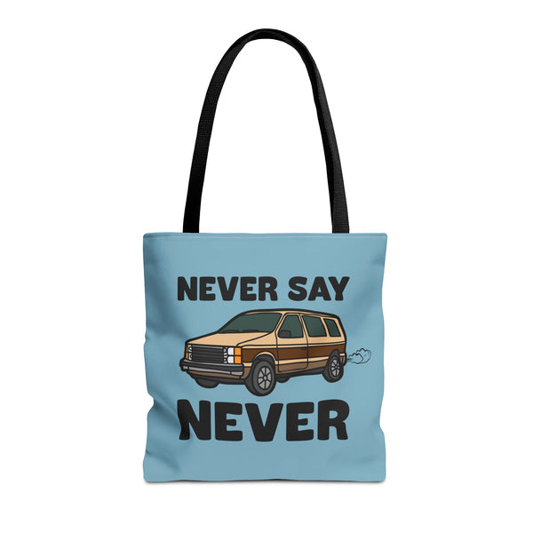 Never Say Never Vintage Van Durable Everyday Tote