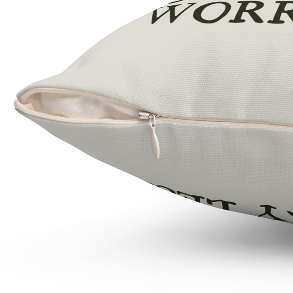 Camp More Worry Less Square Accent Pillow