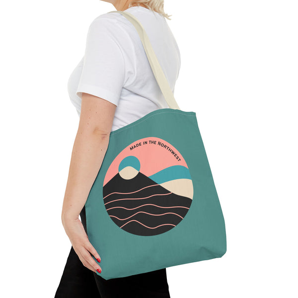 Pacific Peaks Modern Circle Durable Everyday Tote