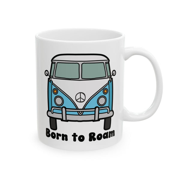 Born to Roam in my Breadloaf Bus Ceramic Coffee Mug