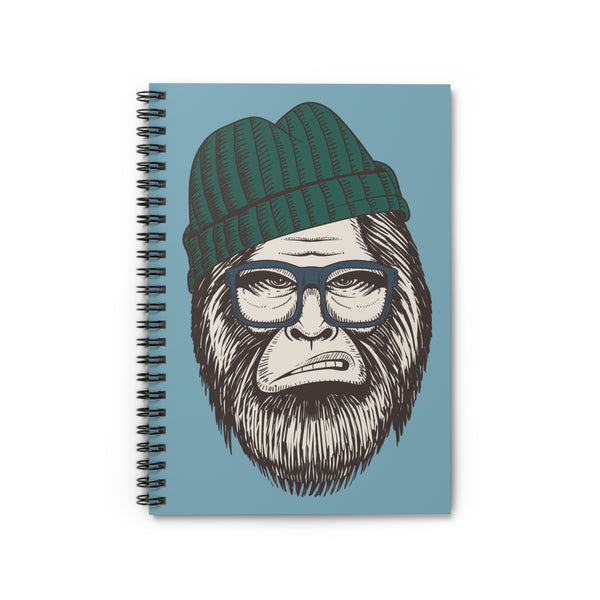 Hipster Squatch Bigfoot Spiral Notebook