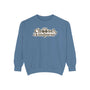Choose Kindness Sweatshirt in blue with vintage-inspired artwork on the chest, perfect for casual wear.