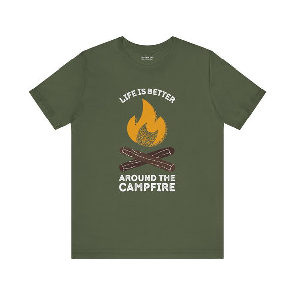 Cozy Campfire Chronicles Premium Soft Tee