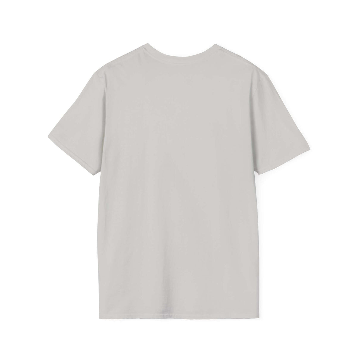 Back view of the Once You Lumberjack Vintage Style Softstyle T-Shirt in light gray color.