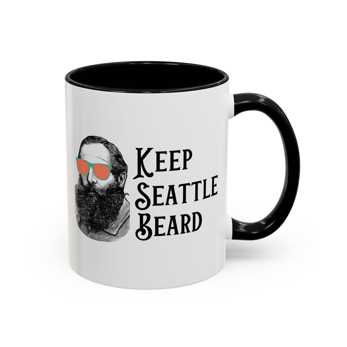 Keep Seattle Beard Ceramic Coffee Mug