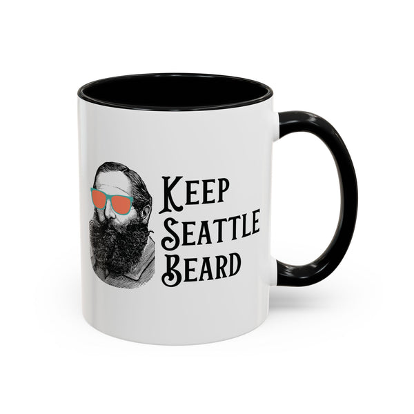 Keep Seattle Beard Ceramic Coffee Mug