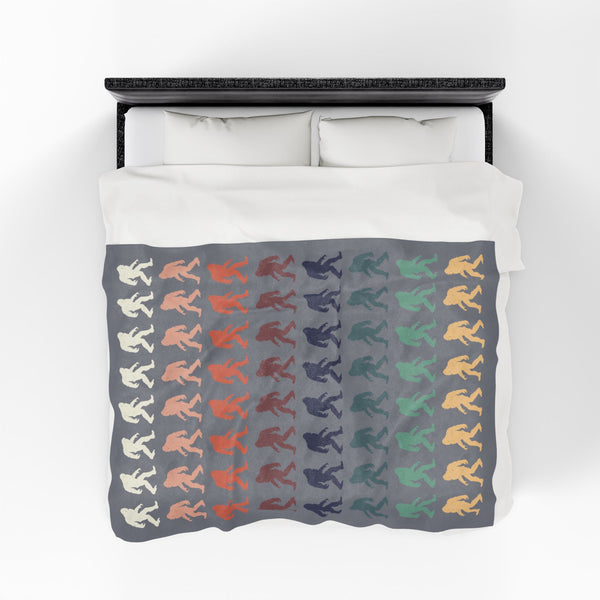 Pride of the Bigfoots Vintage Style Lightweight Cozy Blanket