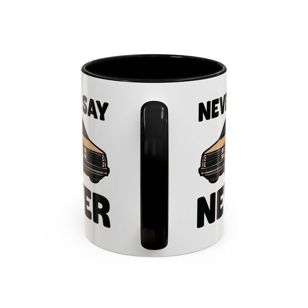 Never Say Never Vintage Van Ceramic Coffee Mug