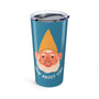How About Gno Silly Gnome Stainless Coffee Tumbler 20 oz. with a cheerful gnome design and vibrant colors.