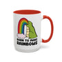 Born to Make Rainbows Dinosaur Ceramic Coffee Mug