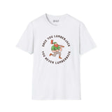 Once You Lumberjack vintage style t-shirt featuring a humoristic lumberjack graphic.