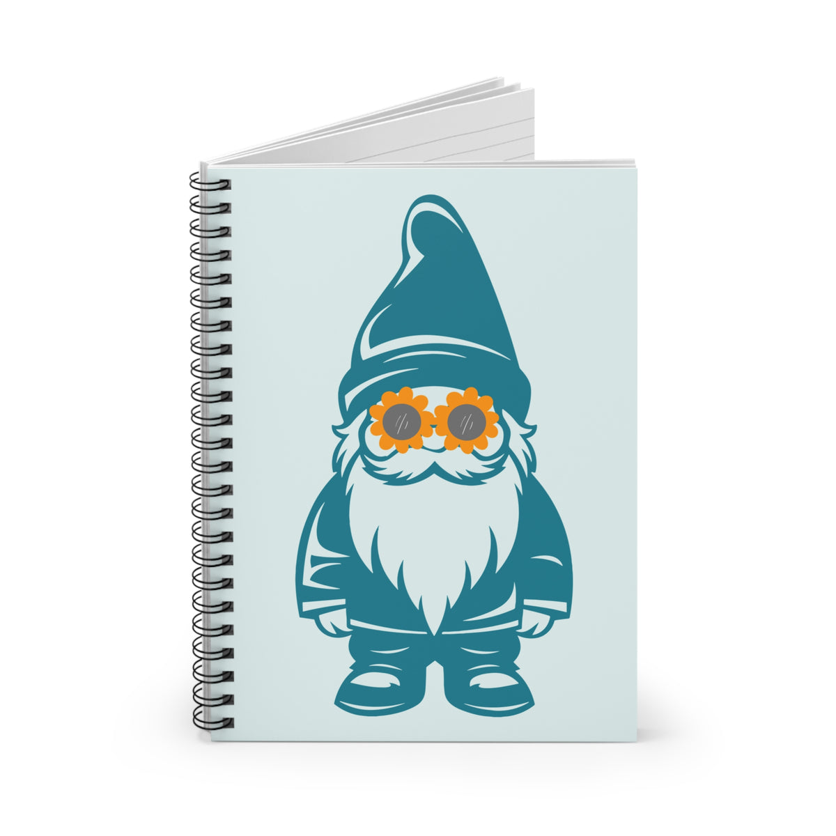 Gnome Shines Bright in Daisy Sunnies Spiral Notebook