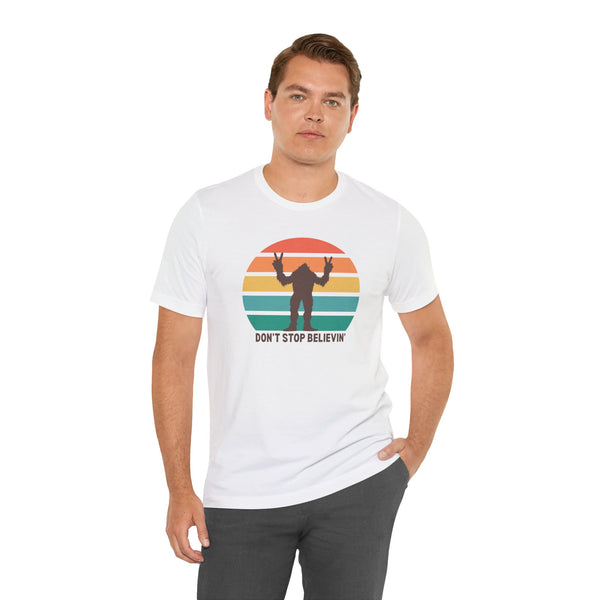 Don't Stop Believin' Bigfoot Premium Soft Tee