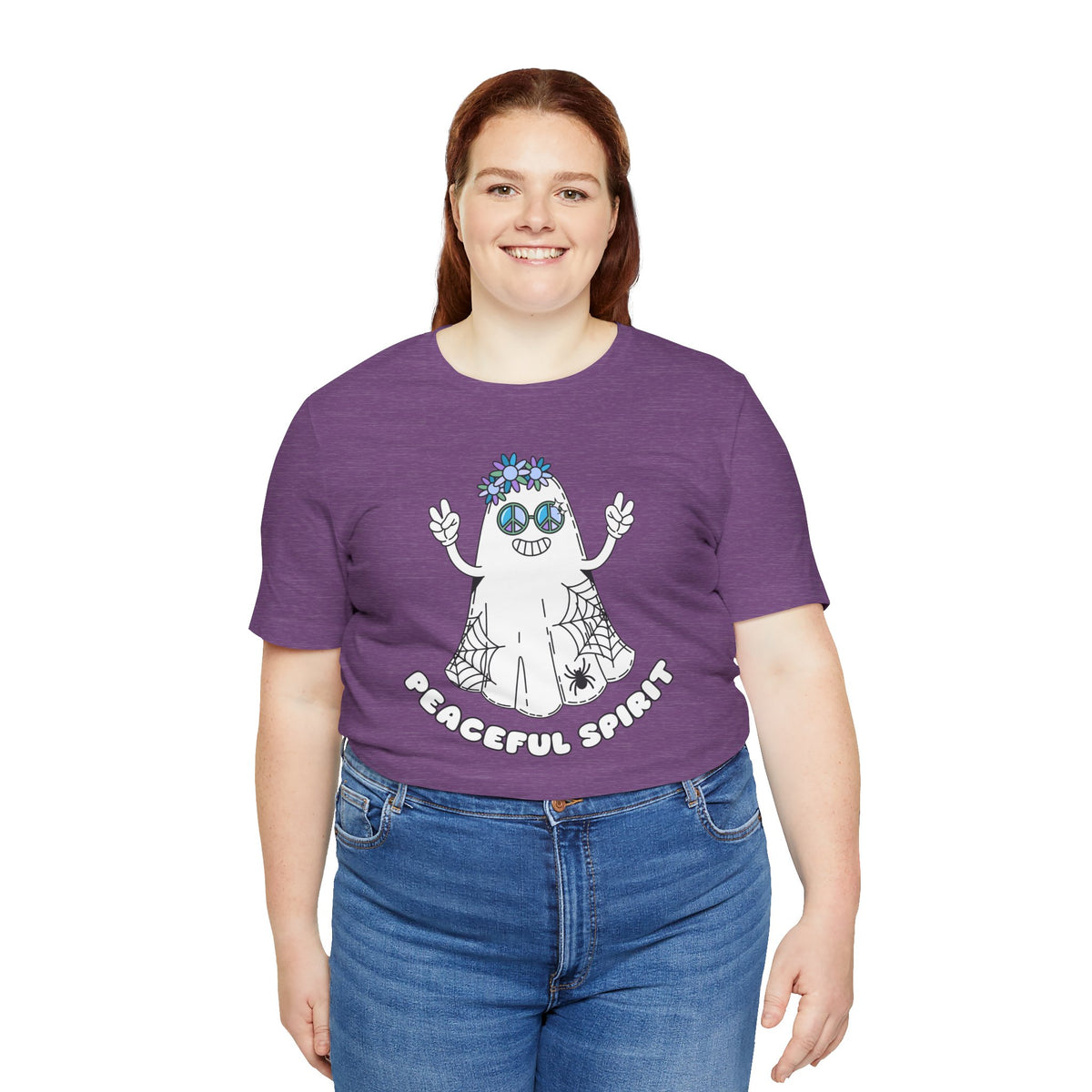 Peaceful Spirit Hippie Ghost Softstyle T-Shirt