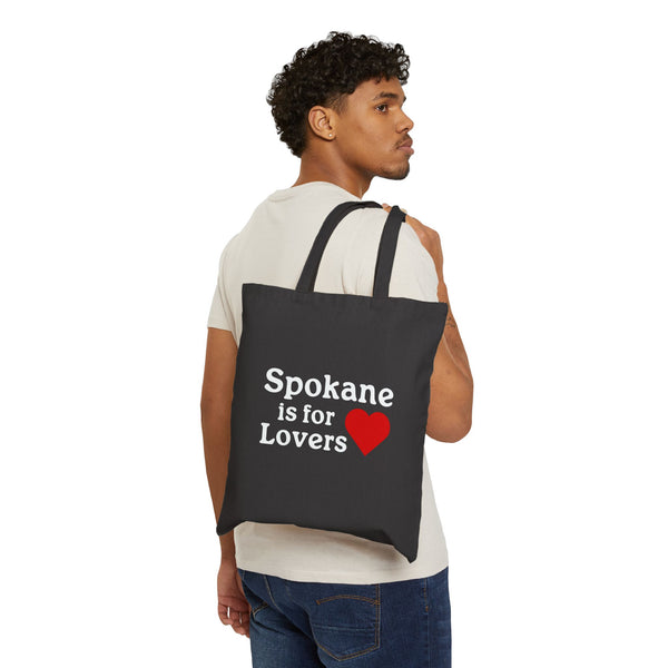 Spokane is for Lovers Cotton Canvas Tote Bag