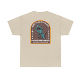 Born to Be in the Dirt athletic tee featuring a motorcyclist design, celebrating adventure in the Pacific Northwest.
