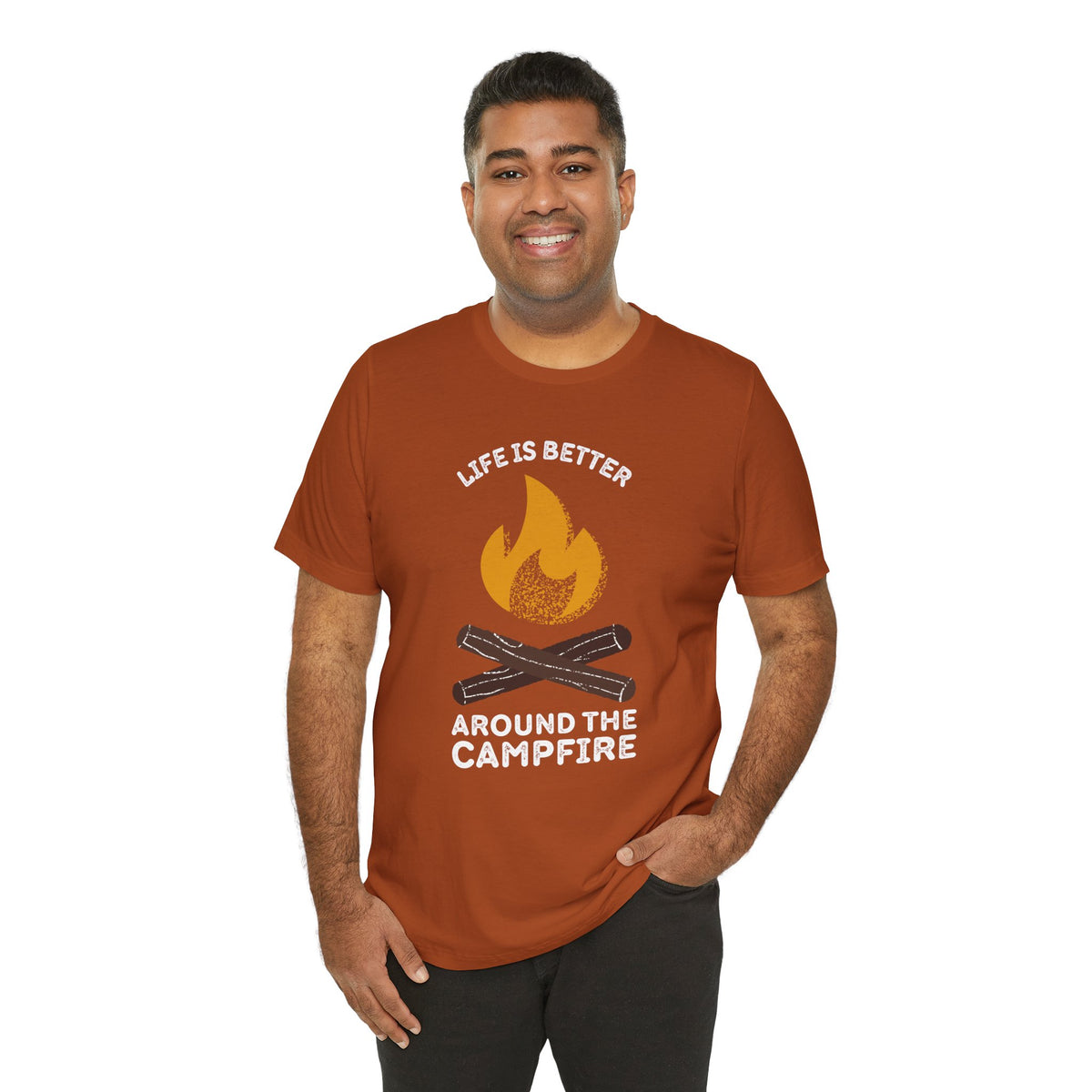 Cozy Campfire Chronicles Premium Soft Tee